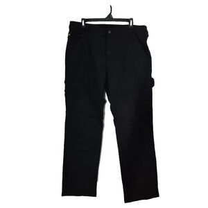 Cat Caterpillar Pants Mens 36x32 Black Double Knee Carpenter Utility Workwear